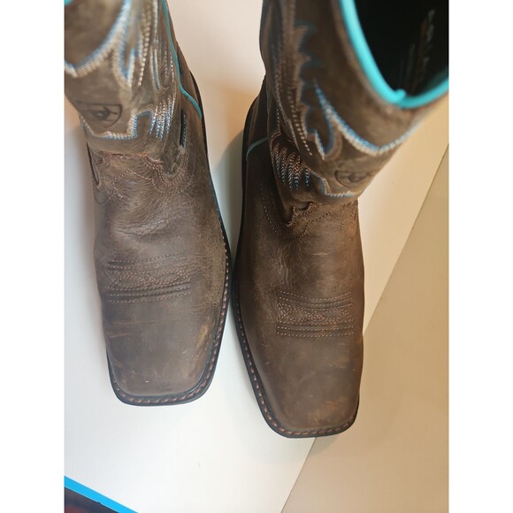 Ariat Work Steel Toe Waterproof ASTM F2413-18 Slip Resisting Boots Brown US 6.5